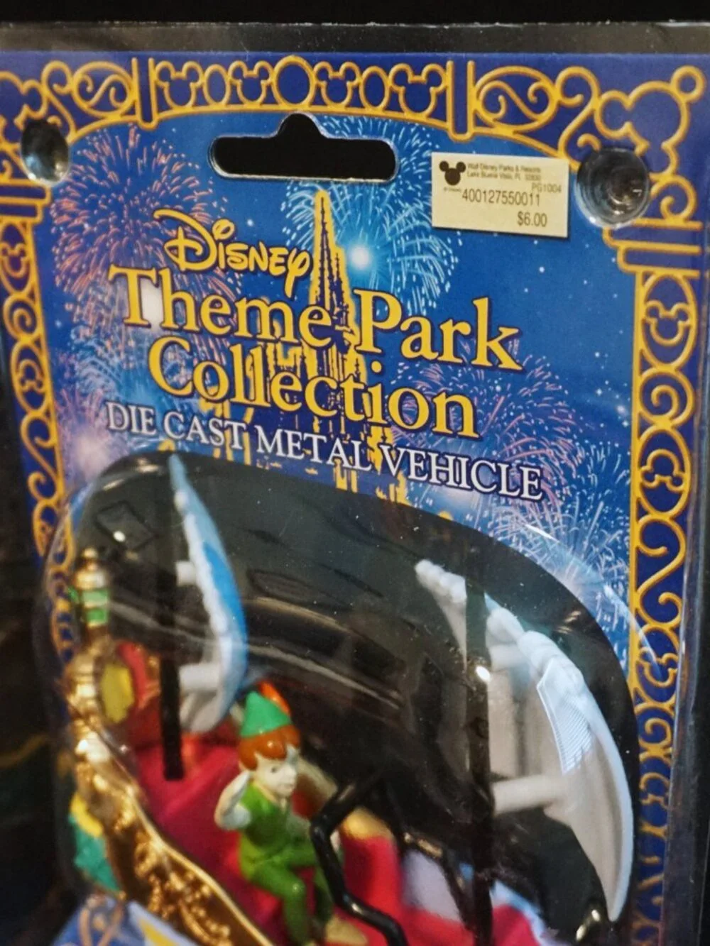 Disney Theme Park Die Cast Medal Vehicle Peter Pan’s Flight Pirate Ship